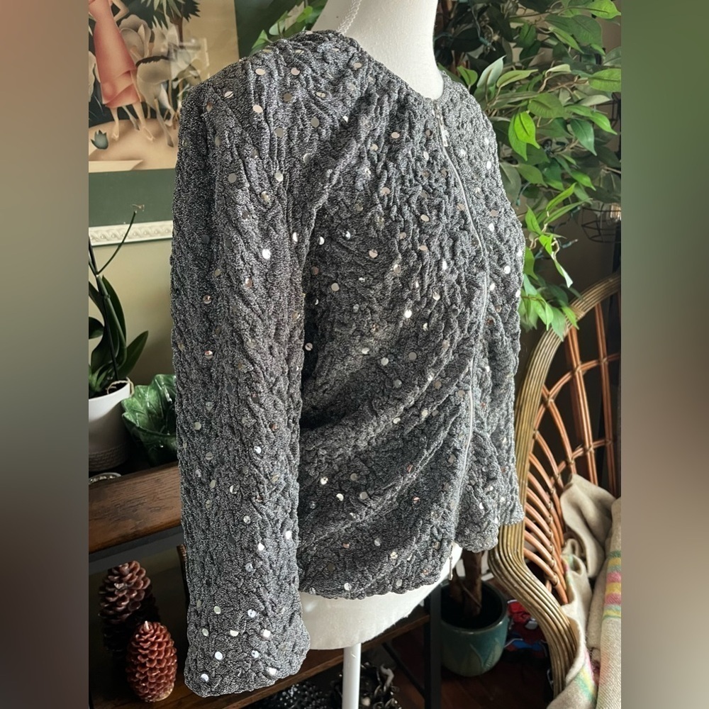 Joseph Ribkoff Sequin Textured Jacket - Picture 8 of 13